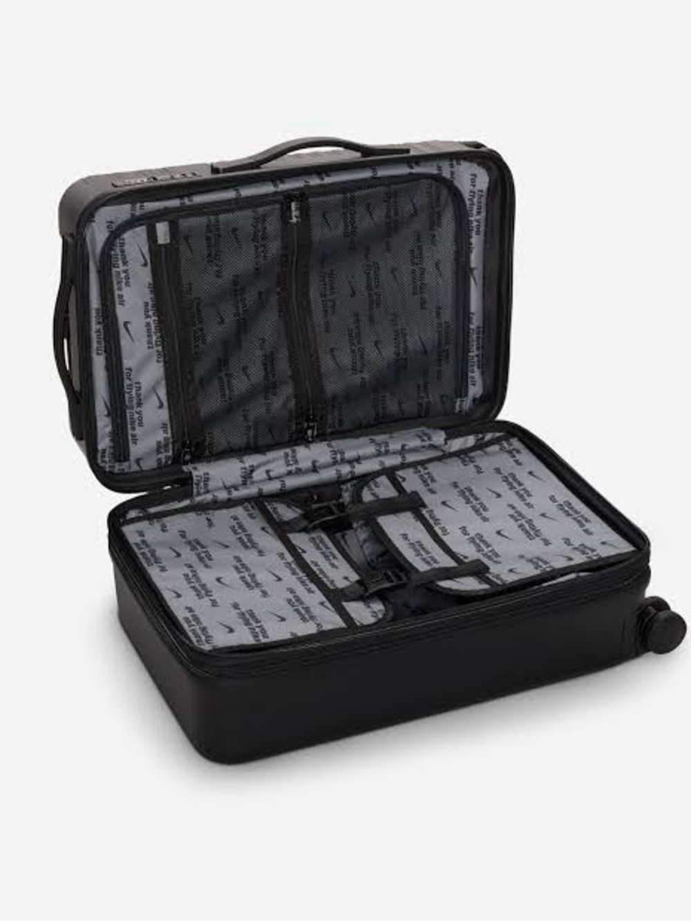 New Nike Air Force 1 29” Large Hardshell Checked Luggage Suitcase Black $360 - Picture 11 of 15